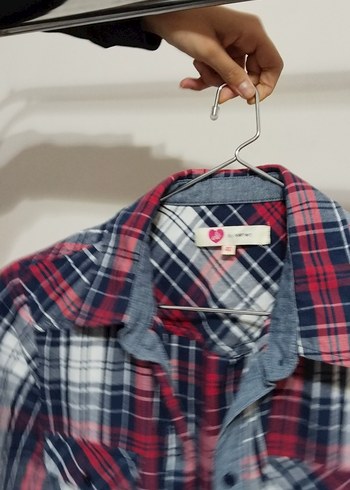 Kadın Çok Renkli Düğmeli Uzun Kollu Gömlek - Görsel 2