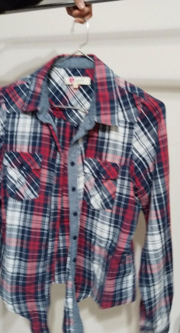 Kadın Çok Renkli Düğmeli Uzun Kollu Gömlek - Görsel 3