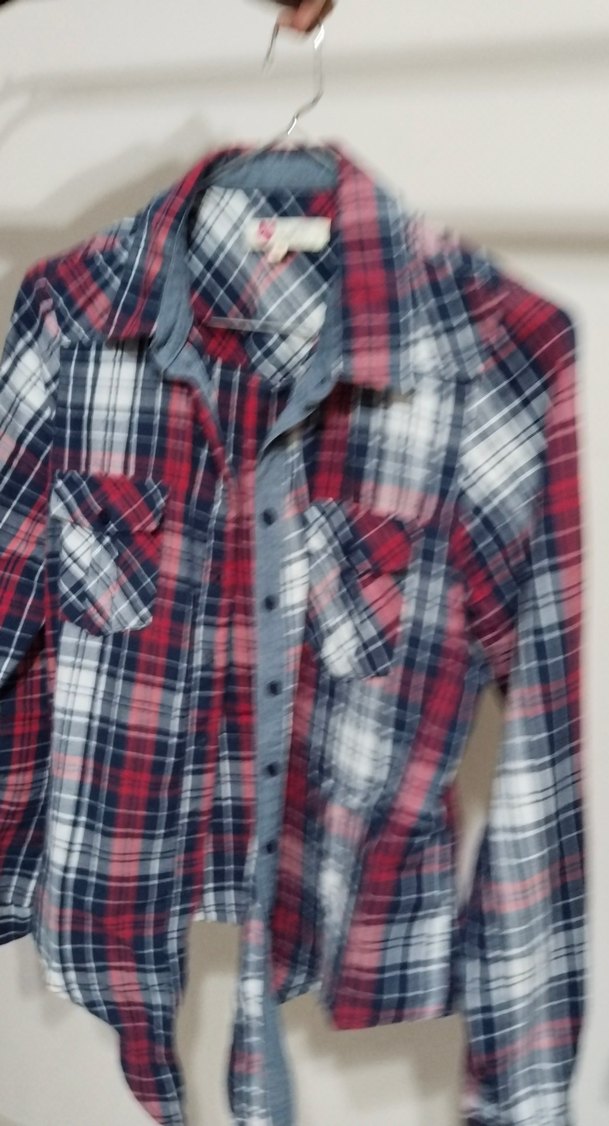 Kadın Çok Renkli Düğmeli Uzun Kollu Gömlek - Görsel 4