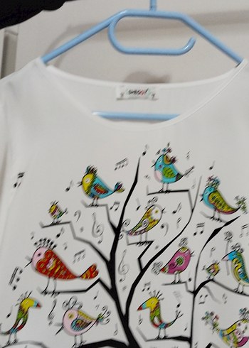 Beyaz Baskılı Hamile Uzun Kollu Tişört - Görsel 5