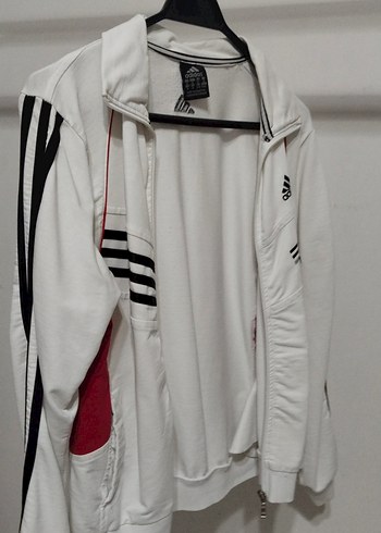 Beyaz Fermuarlı Spor Kadın Ceket - Görsel 3