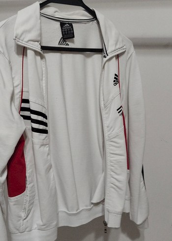 Beyaz Fermuarlı Spor Kadın Ceket - Görsel 2