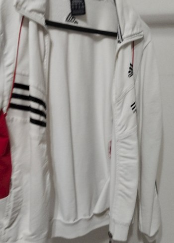 Beyaz Fermuarlı Spor Kadın Ceket - Görsel 5