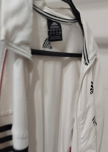 Beyaz Fermuarlı Spor Kadın Ceket - Görsel 4