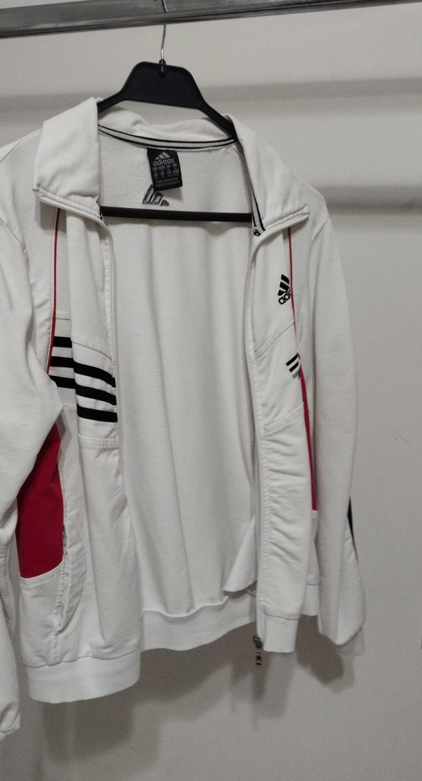 Beyaz Fermuarlı Spor Kadın Ceket - Görsel 2