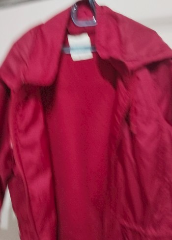 Bordo Salaş Midi Kadın Ceket - Görsel 2