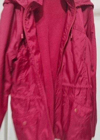 Bordo Salaş Midi Kadın Ceket - Görsel 3