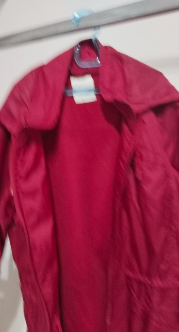 Bordo Salaş Midi Kadın Ceket - Görsel 2