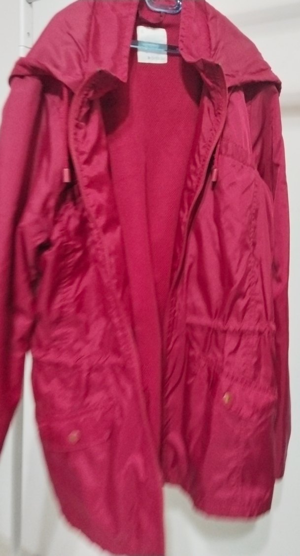 Bordo Salaş Midi Kadın Ceket - Görsel 3