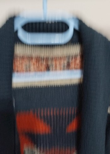 Bohem Çok Renkli Desenli Kadın Hırka - Görsel 4