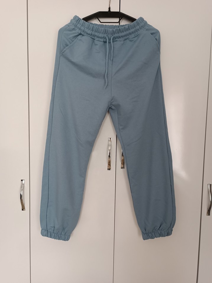 Rahat Kesim Mavi Kadın Eşofman Altı - Görsel 2