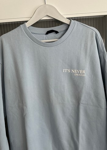 Mavi Baskılı Kadın Sweatshirt - Görsel 2