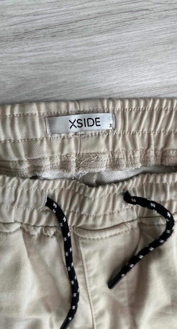 Bej Rahat Kesim Keten Erkek Pantolon - Görsel 2