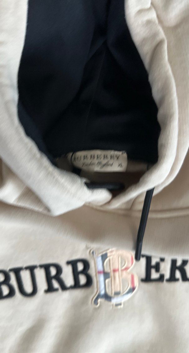 Burberry Erkek Bej Kapüşonlu Sweatshirt - Görsel 2