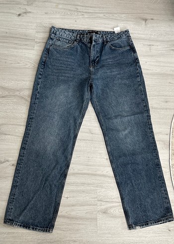 Erkek koton  Lacivert Regular Fit Denim Jean - Görsel 3