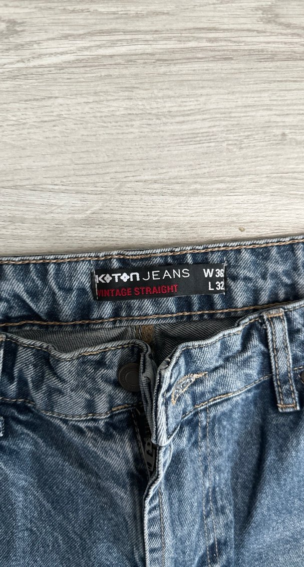 Erkek koton  Lacivert Regular Fit Denim Jean - Görsel 2