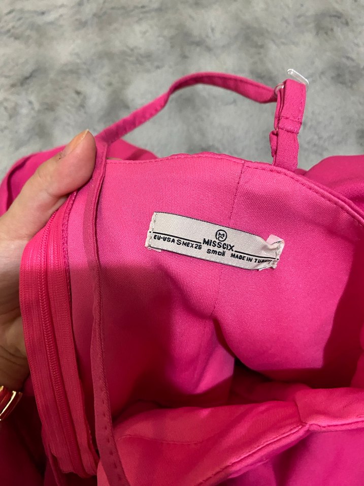 Pembe Uzun Abiye Elbise - Görsel 2