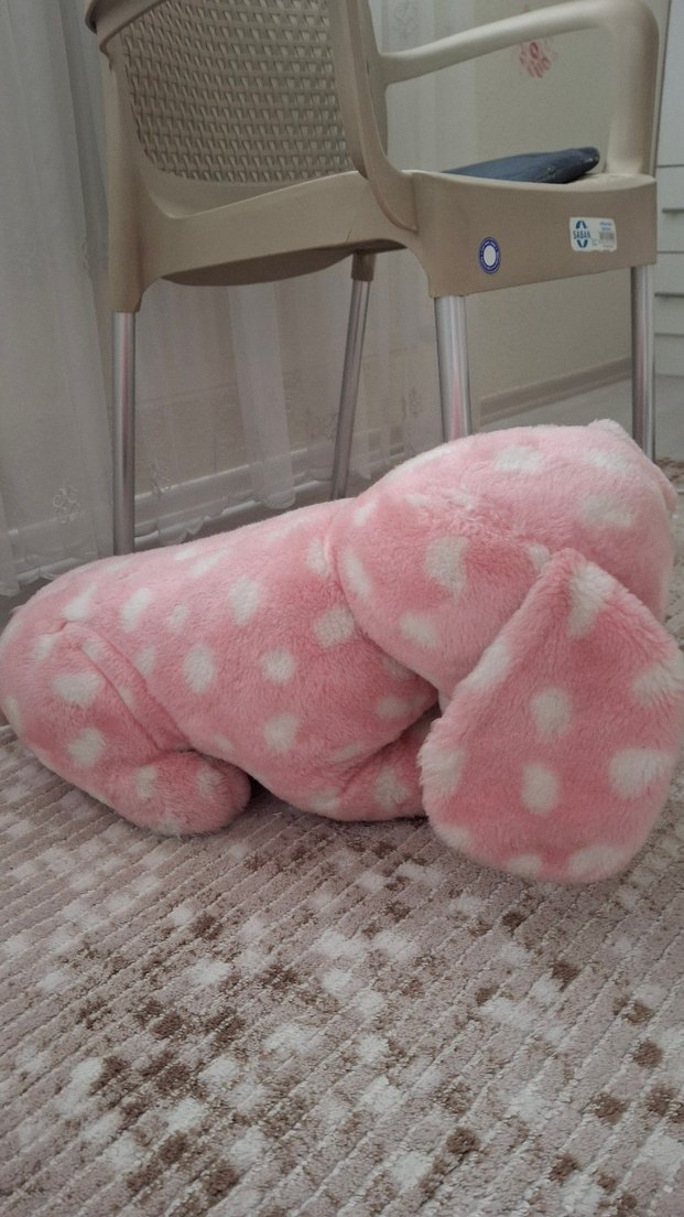 Pembe Peluş Köpek Oyuncak - Görsel 5