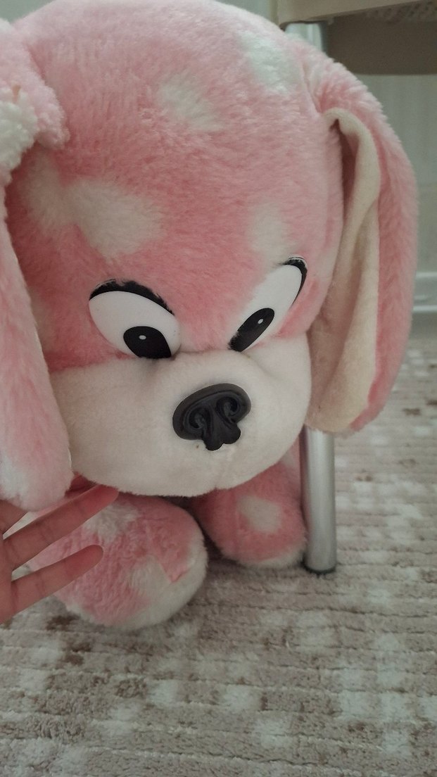 Pembe Peluş Köpek Oyuncak - Görsel 3