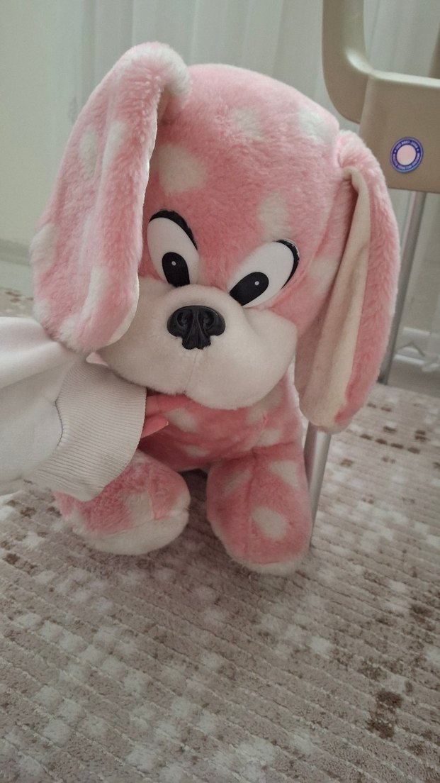 Pembe Peluş Köpek Oyuncak - Görsel 4