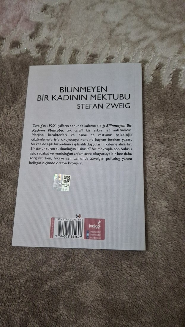 Bilinmeyen Bir Kadının Mektubu - Stefan Zweig - Görsel 2