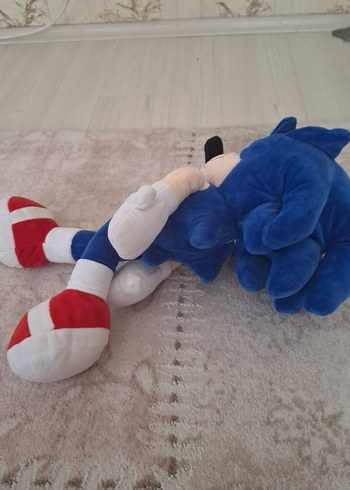 Kirpi Sonic Mavi Peluş Oyuncak Kirpi - Görsel 4