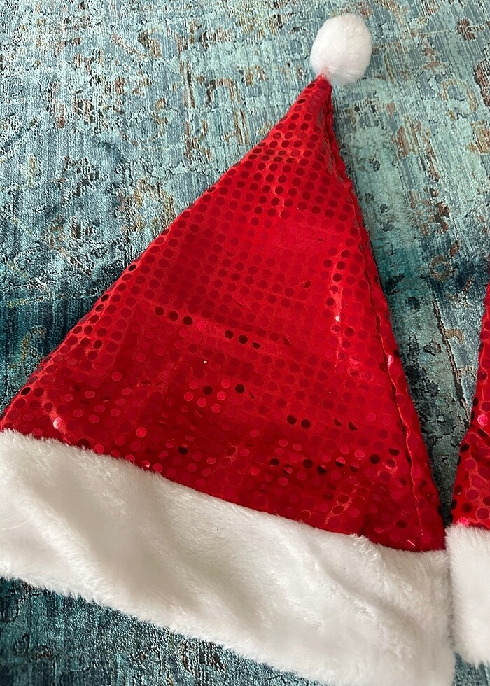 İki adet noel baba beresi - Görsel 2