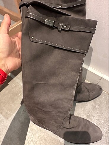 İtalyan süet çizme - Görsel 3