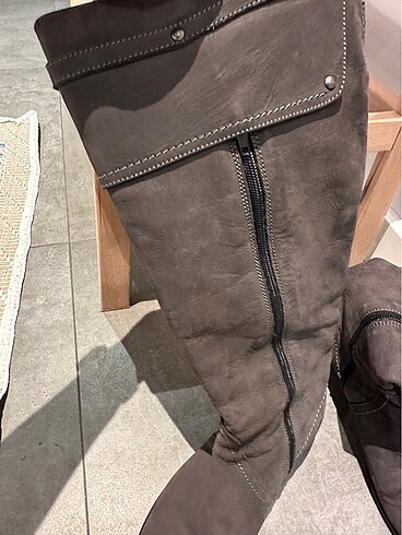 İtalyan süet çizme - Görsel 4