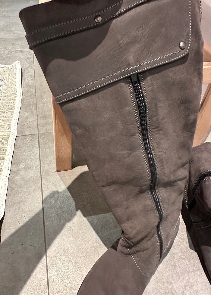 İtalyan süet çizme - Görsel 4