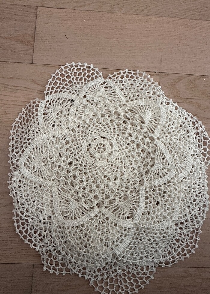 6 adet el emeği sehpa örtüsü - Görsel 2