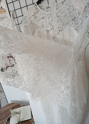 40 Beden Dantelli nikah elbisesi 