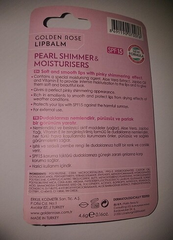 Diğer GOLDEN ROSE LIPBALM