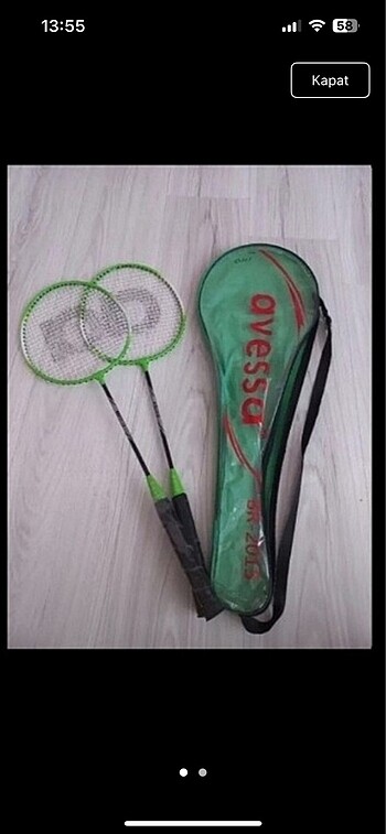 Avessa hasarsiz badminton raketi