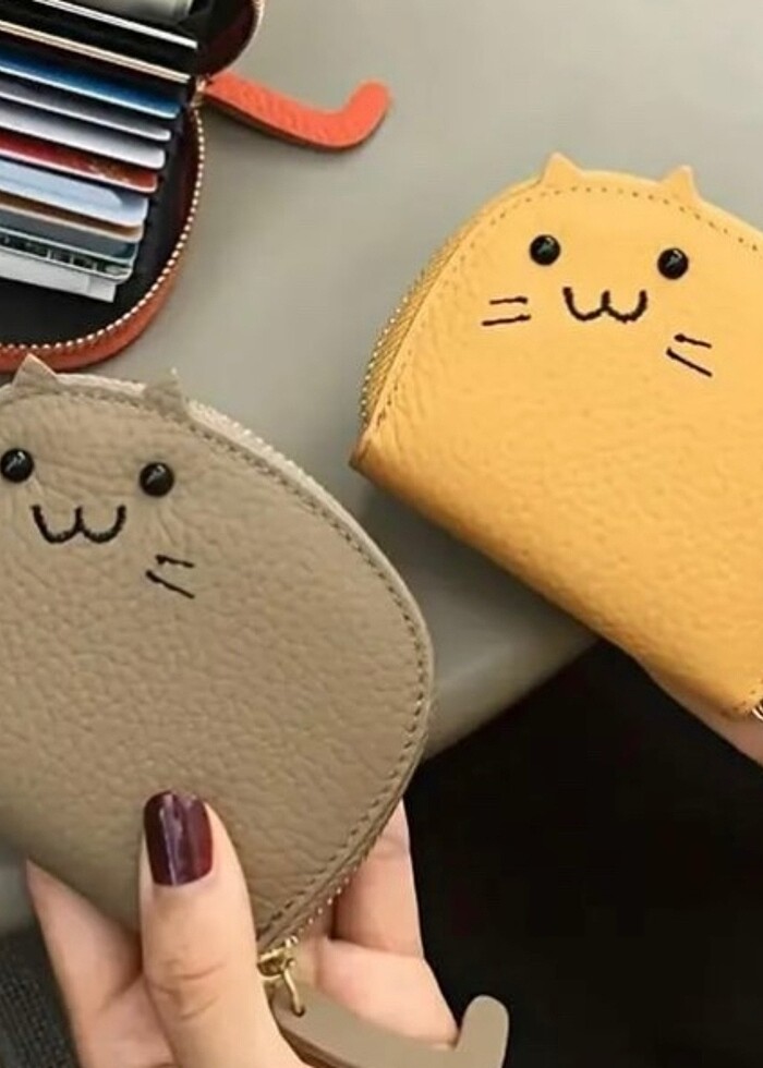 Kedi figürlü kartlık - Görsel 3