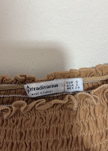 Kahverengi Örme Mini Bluz - Görsel 3