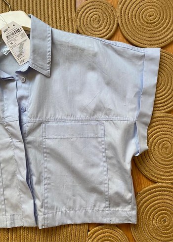 Kısa Kollu Crop Gömlek - Görsel 3