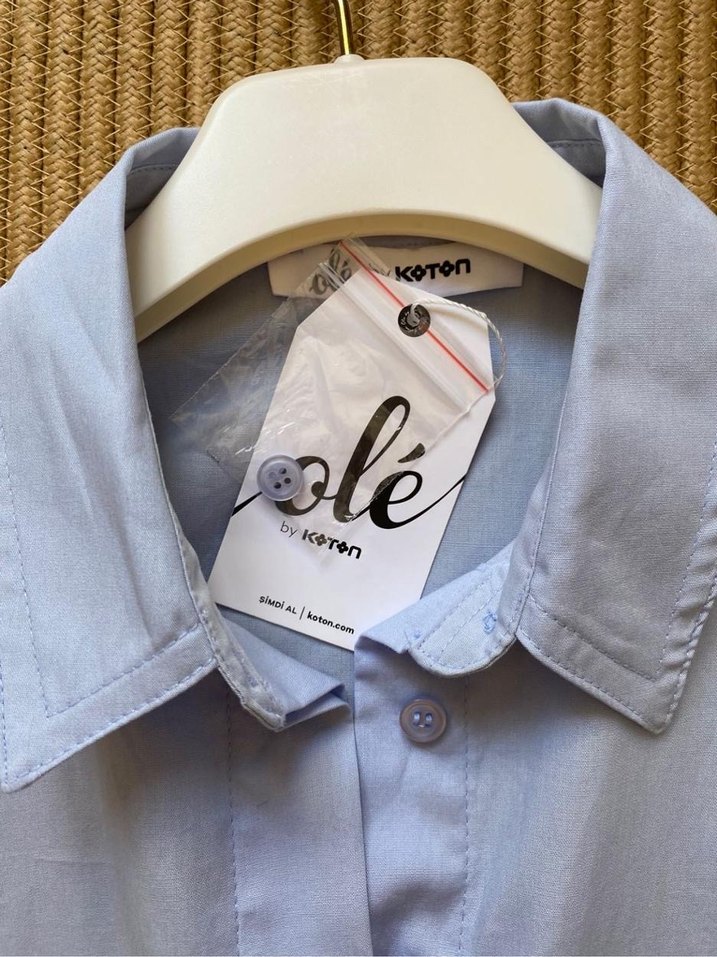 Kısa Kollu Crop Gömlek - Görsel 5