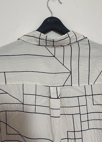 Kadın  Baskılı Uzun Kollu  Gömlek - Görsel 5