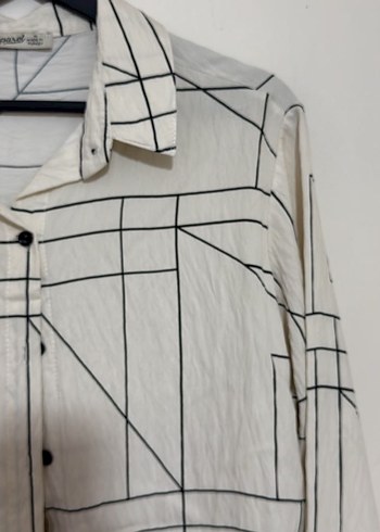 Kadın  Baskılı Uzun Kollu  Gömlek - Görsel 3