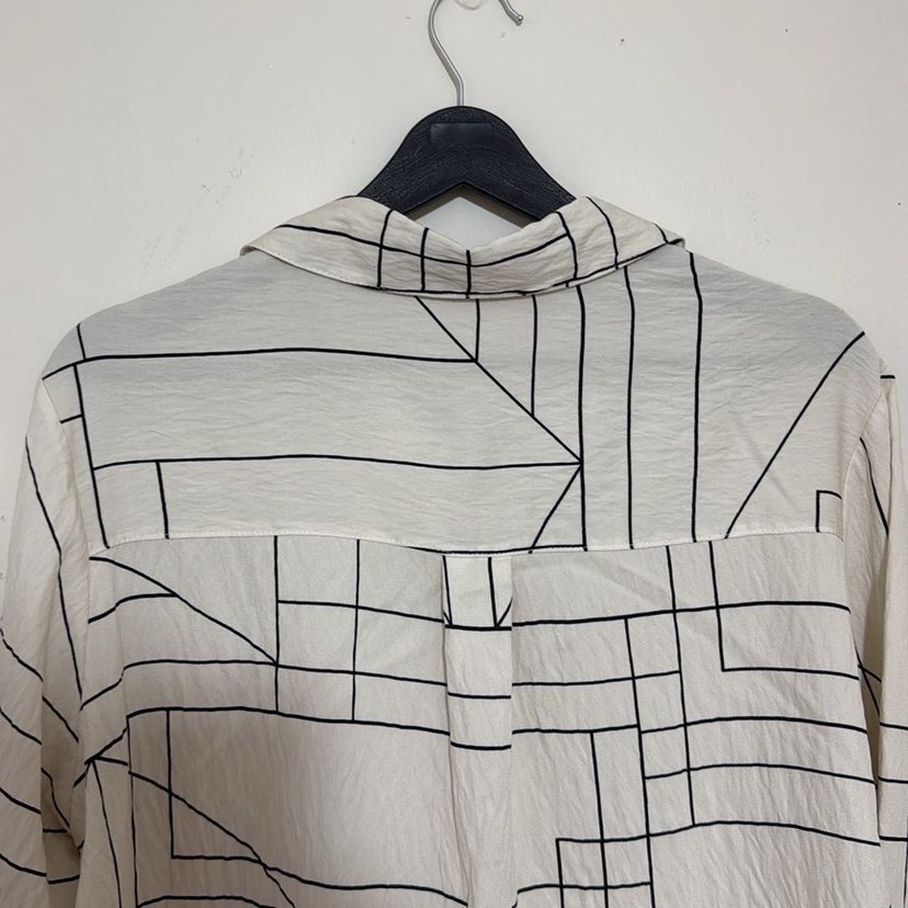 Kadın  Baskılı Uzun Kollu  Gömlek - Görsel 5