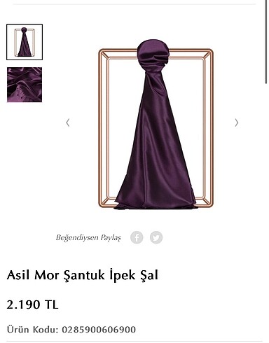 Asil mor ipekevi şal
