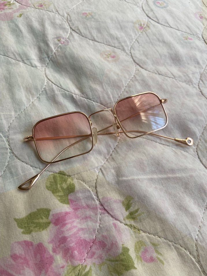 Bej Transparan Pastel Kadın Güneş Gözlüğü - Görsel 2