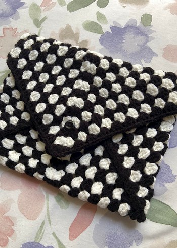 Örgü Tablet Çantası/ Çanta - Görsel 3