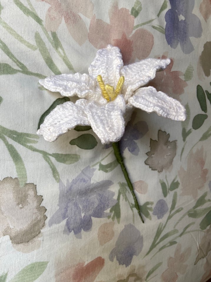 Örgü Zambak / Crochet Lilly - Görsel 3