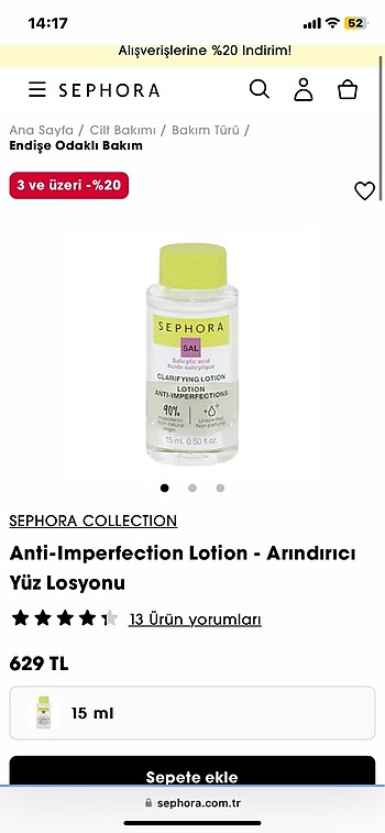 Sephora sivilce Kurutucu losyon - Görsel 5