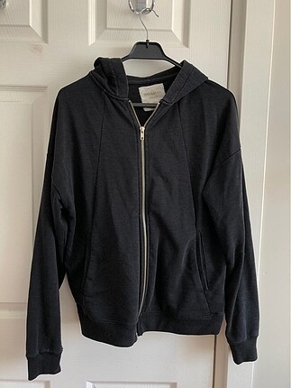 pull&bear siyah hırka oversize