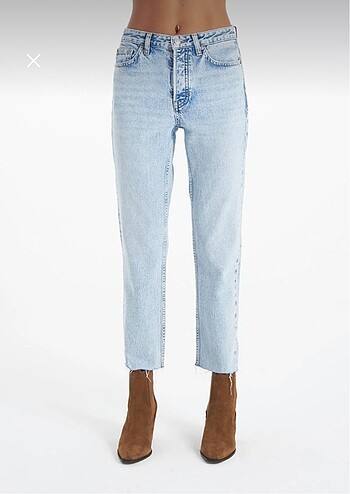 cross jeans straight cropped fit jean