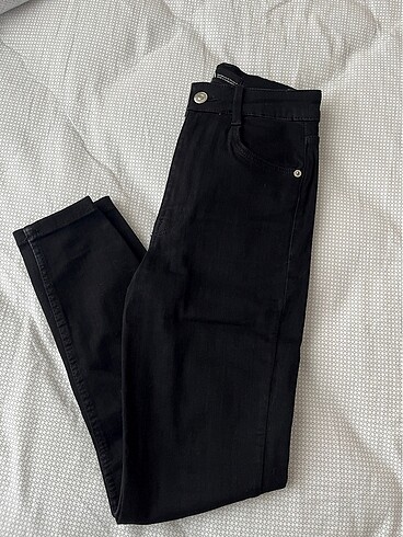 zara siyah skinny fit jean