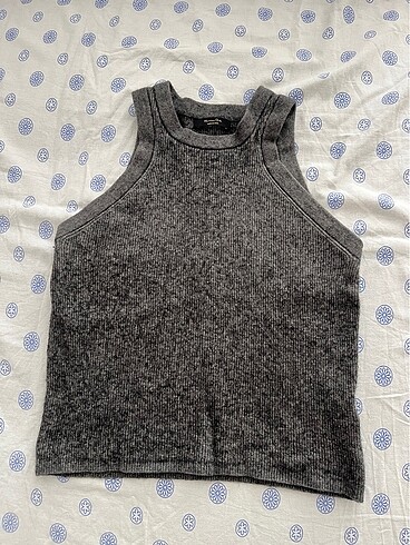 Massimo Dutti massimo dutti yün kaşmir halter yaka top